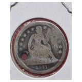1841 Seated Liberty Dime