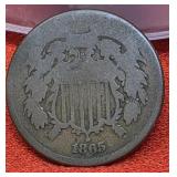 1865 2 Cent Piece