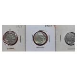 3-1925 Buffalo Nickels
