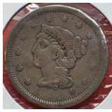 1856 Braided Hair Cent