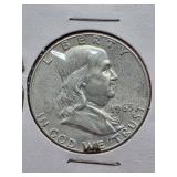 1963-D Franklin Silver Half Dollar