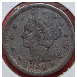 1850 Braided Hair Cent