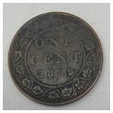 1899 canadian large one cent