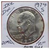 1974-S  Proof Eisenhower 40% Silver Dollar