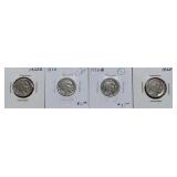 3-1928 & 1-1928-D Buffalo Nickels