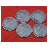 5-1907 Liberty Nickels