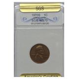1970S Penny American Graded