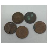 Canadian pennies1920-1960s