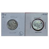 2-1925-S Buffalo Nickels