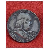 1953 Franklin Silver Half Dollar