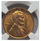 1939S Penny American Graded