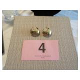 14KT MILOR ITALY HOOP EARRINGS 10.33 G