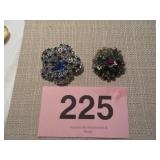 VTG RHINESTONE BROOCHES