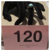 925 STERLING & TURQUOIS RING SIZE 8 (2.54G)