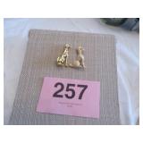 VTG UNMARKED DOG BROOCHES