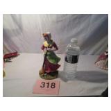 VTG LADY PORCELAIN SWEEPING, MADE IN