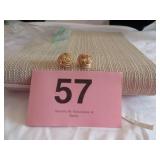 SIGNED 14K LOVE KNOT EARRINGS 3.74G