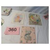 BABYS 1ST BIRTHDAY CARDS, USED
