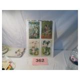 1910 BIRTHDAY POSTCARDS, USED