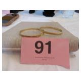 2 SIGNED VTG MONET BRACELETS