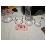 SET OF 4 VTG GLASS NEXTING MEASURING