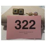 SIGNED TRADE MARK ANTIQUE GOLD CUFFLINKS