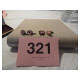 ANTIQUE CUFFLINKS PINK OVAL CAMEO &