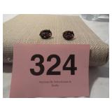 VTG DRAGON & RED CABOCHON STONE CUFF