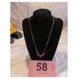 925 AMETHYST NECKLACE 7.81G