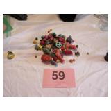 NATURAL RED CORAL BEADS, TURQUOIS, MISC