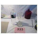 VTG CLEAR IMPERIAL GLASS PERFUME BOTTLE