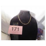 SIGNED 14 KGS GOLD FILLED NECKLACE