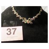 SIGNED FLORENZA GLASS NECKLACE