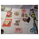 VTG VALENTINE CARDS, SOME SIGNED