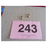 MARKED 14KT TEAR DROP EARRINGS (1.32G)