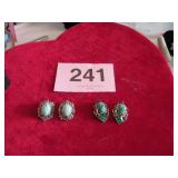 CLIP ON TURQUOIS EARRINGS