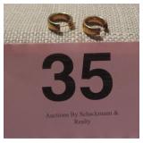 14K HOOP EARRINGS 1.69 G