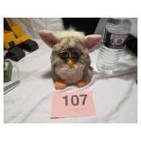 1998 TIGER FURBY GRAY & WHITE FUR