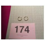 MARKED 14KT ISRALL YELLOW GOLD HOOP