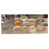 Variety Dishes includes Corelle,  Anchor Hocking