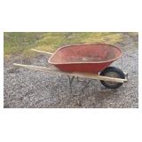 Steel wheelbarrow