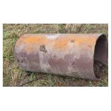 45" long X 21 1/2" outside diameter steel pipe.