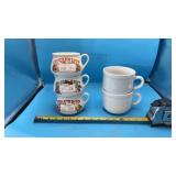 Soup mugs feature recipes printed on them for