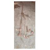 Old well pump broken parts and pieces