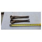 blacksmith pincers, farrier nippers