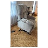 Beige electric power lift recliner chair