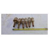 Hemingray insulators (#17,42) one with chip