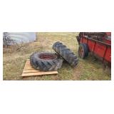 Firestone 13-26  mounted tractor tires