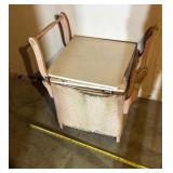 Antique wooden potty chair or commode, often