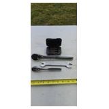 Craftsman ratchet wrench, wrench, bits